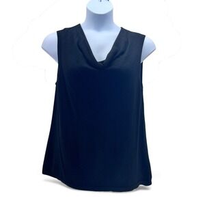 Kate Hill Merino Wool Sweater 1X Black‎ Cowl Neck